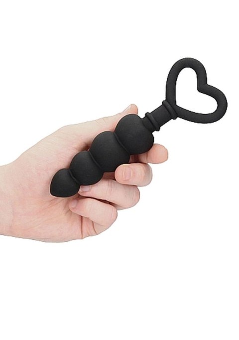 Anal Love Beads Black – Elastyczne kulki analne do penetracji