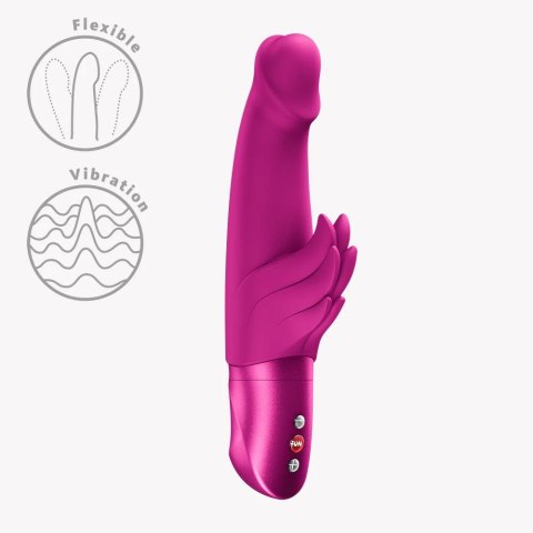 Wibrator Rabbit Fun Factory Wicked Angel Pink Silikon 9,5 cm Funkcje
