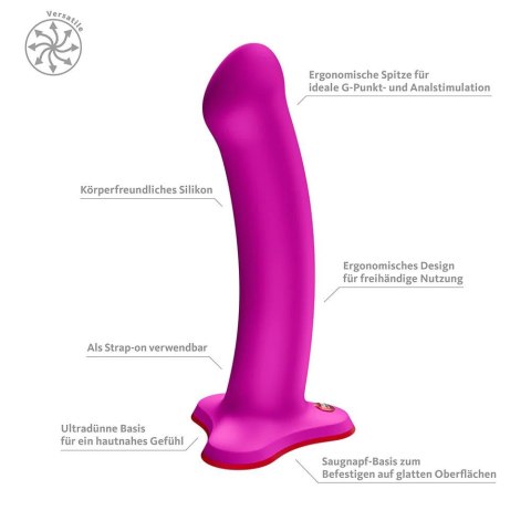 Dildo Fun Factory Magnum Purple Realistyczne Silikonowe Strap-On Przyssawka