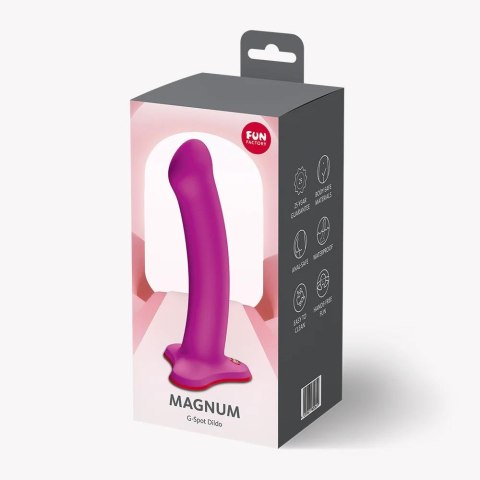 Dildo Fun Factory Magnum Purple Realistyczne Silikonowe Strap-On Przyssawka