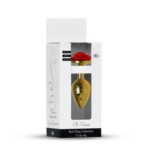 Plug-Jewellery Gold PLUG ROSE- Red