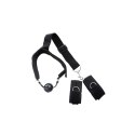 Breathable ball gag with adjustable straps
