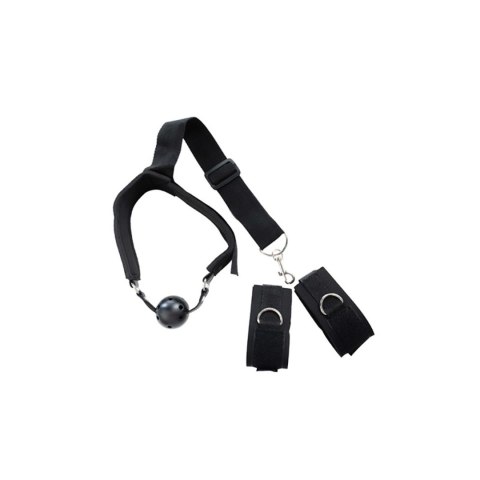 Breathable ball gag with adjustable straps