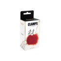 Feather nipple clamps with adjustable
pressure, and soft comfortable pads