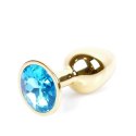 MyLove Toys - Jewellery Gold PLUG- Light Blue