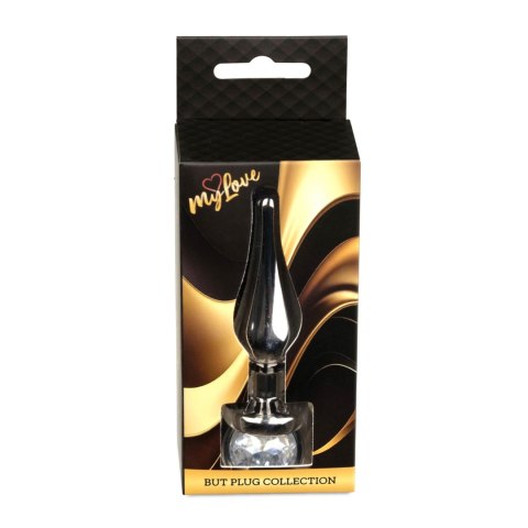 MyLove Toys - Jewellery Dark Silver BUTT PLUG- Clear
