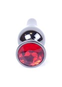 MyLove Toys - Jewellery Dark Silver BUTT PLUG- Red