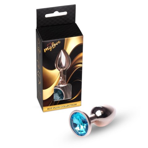 MyLove Toys - Jewellery Red Gold PLUG- Light Blue