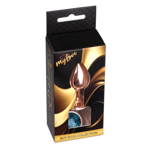 MyLove Toys - Jewellery Red Gold PLUG- Light Blue
