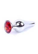 MyLove Toys - Jewellery Silver BUTT PLUG- Red