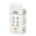 Star Collection - Black Silicone Anal Plug L- Purple Stone