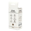 Star Collection - Black Silicone Anal Plug S - Clear Stone