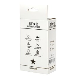 Star Collection - Pink Silicone Anal Plug M - Pink Stone
