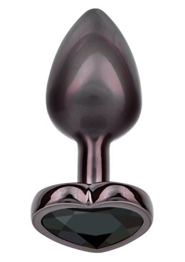 Diamond Heart Plug Small Black