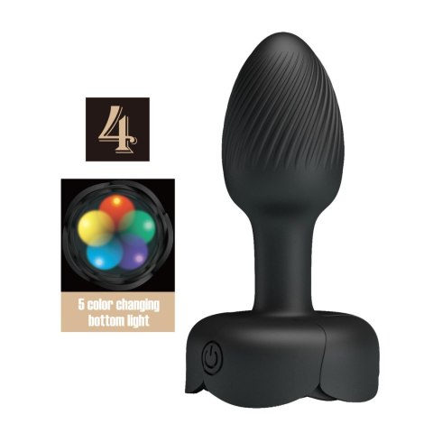 Korek Analny Pretty Love Olman Silikon 10 Wibracji LED Podświetlenie