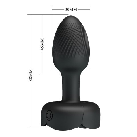 Korek Analny Pretty Love Olman Silikon 10 Wibracji LED Podświetlenie