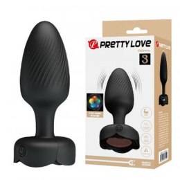 Korek Analny Pretty Love Osborn Silikon 10 Wibracji LED Podświetlenie
