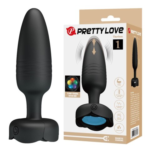 Korek Analny Pretty Love Tarion Silikon 10 Wibracji LED Podświetlenie