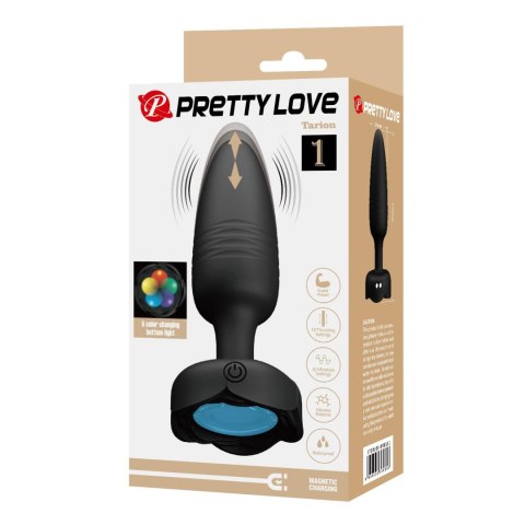 Korek Analny Pretty Love Tarion Silikon 10 Wibracji LED Podświetlenie