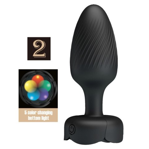 Korek Analny Pretty Love Varian 10 Wibracji Silikon LED Kolorowy