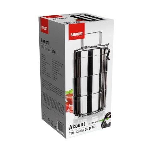 TERMOS OBIADOWY 3 x 740ml BANQUET AKCENT