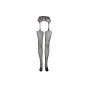 Fishnet and Lace Garterbelt Stockings - Plus Size