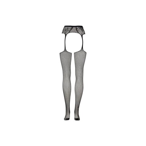 Fishnet and Lace Garterbelt Stockings - Plus Size