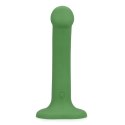 Non-Phallic Vibrating Dildo - Small - Forest Green