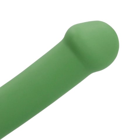 Non-Phallic Vibrating Dildo - Small - Forest Green