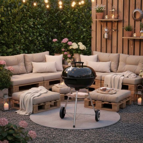 Grill Węglowy Kinghoff KH-2033 41 cm Pokrywa Regulacja Powietrza
