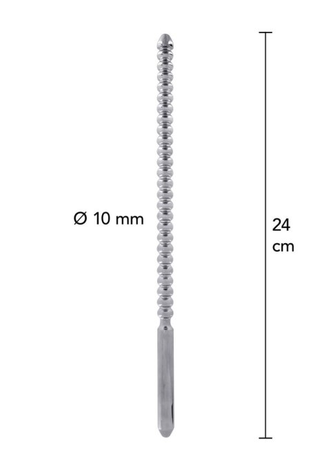Dip Stick Ribbed 10 mm Silver