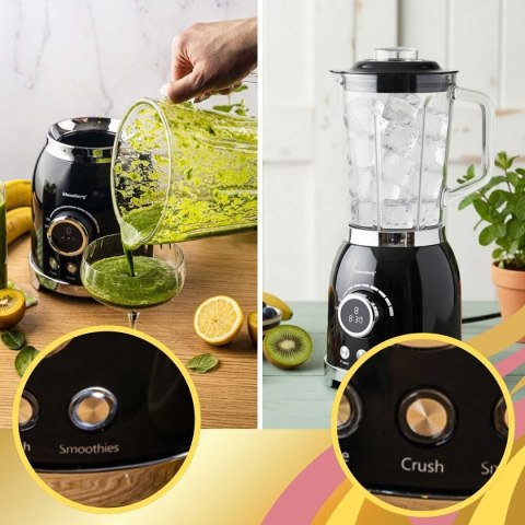 Blender Kielichowy Klausberg KB-9029 600W Szklany Dzbanek LED