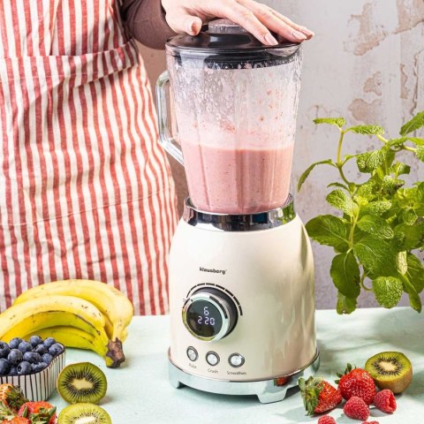 Blender Kielichowy Klausberg KB-9030 600W Szklany Dzbanek 1,5L LED