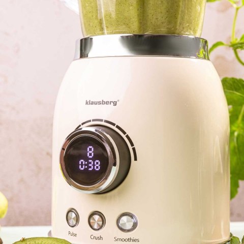 Blender Kielichowy Klausberg KB-9030 600W Szklany Dzbanek 1,5L LED