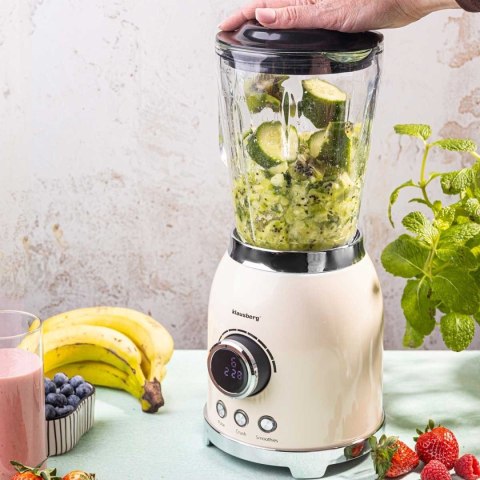 Blender Kielichowy Klausberg KB-9030 600W Szklany Dzbanek 1,5L LED
