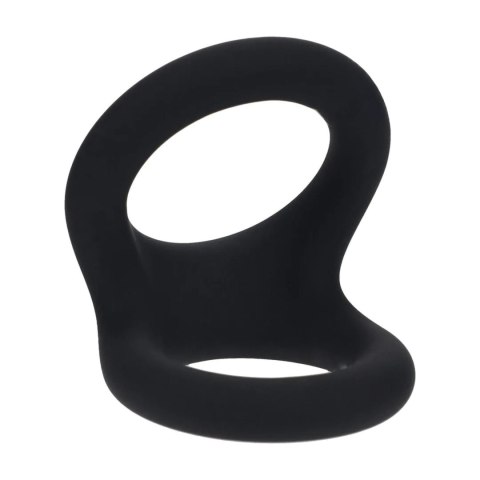 Double O Silicone Cockring - M - Black