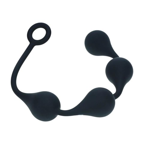 Waterdrop Silicone Anal Balls - L - 40mm - Black