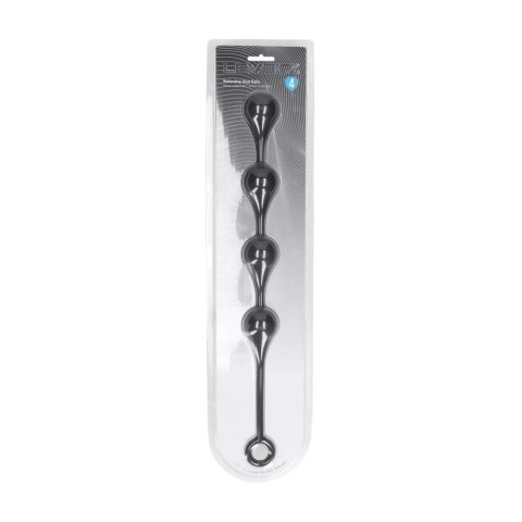 Waterdrop Silicone Anal Balls - L - 40mm - Black