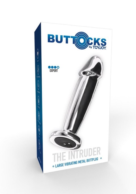 Buttplug Vibr. Penis Silver