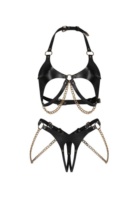 Anyya Black komplet 2-częściowy otwarty S/M/L