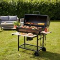 Duży Grill Węglowy Klausberg KB-9033 Na Kółkach Z Półkami i Termometrem
