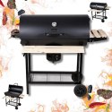 Duży Grill Węglowy Klausberg KB-9033 Na Kółkach Z Półkami i Termometrem