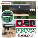 Duży Grill Węglowy Klausberg KB-9033 Na Kółkach Z Półkami i Termometrem