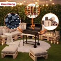 Duży Grill Węglowy Klausberg KB-9033 Na Kółkach Z Półkami i Termometrem