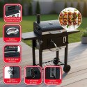 Duży Grill Węglowy Klausberg KB-9034 Komin Termometr Ruszt 42x30 cm