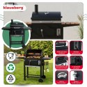 Duży Grill Węglowy Klausberg KB-9034 Komin Termometr Ruszt 42x30 cm