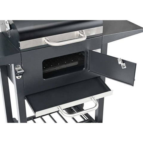 Duży Grill Węglowy Klausberg KB-9034 Komin Termometr Ruszt 42x30 cm