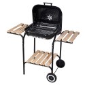 Grill Węglowy Kinghoff KH-2034 Stal Emaliowana Kółka Półki