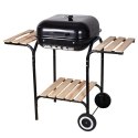 Grill Węglowy Kinghoff KH-2034 Stal Emaliowana Kółka Półki