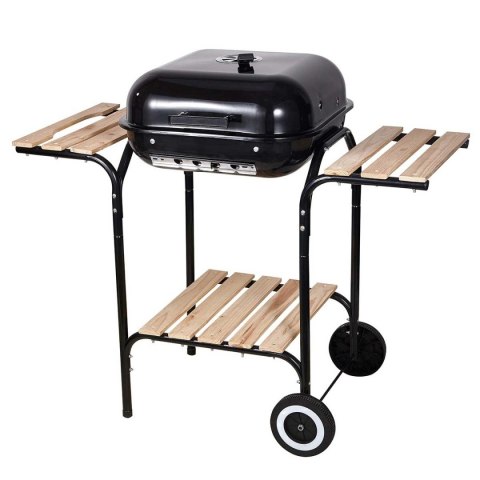 Grill Węglowy Kinghoff KH-2034 Stal Emaliowana Kółka Półki